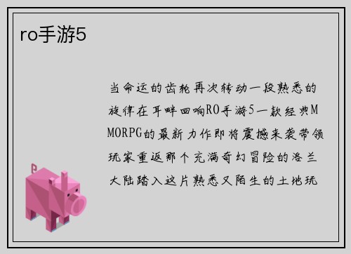 ro手游5